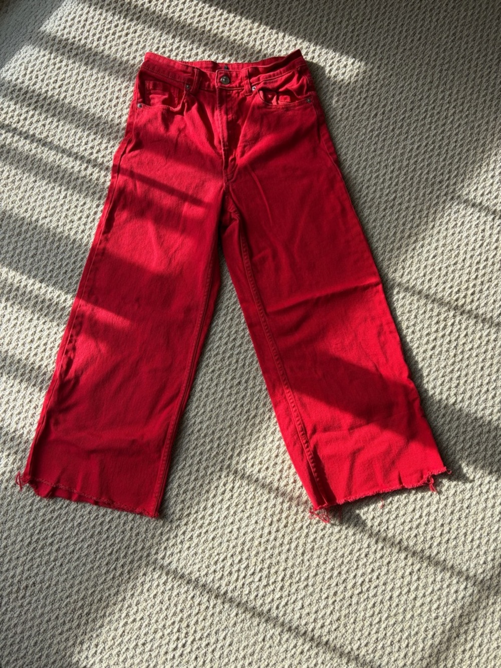 Divided Bold Red Denim Jeans